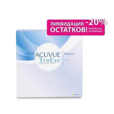 Контактные линзы 1-Day Acuvue Tru Eye 90 линз