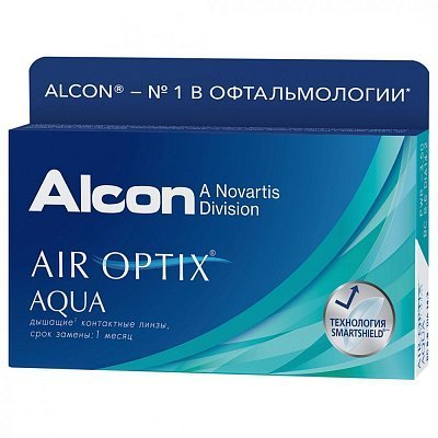 Контактные линзы Air Optix AQUA 6 линз