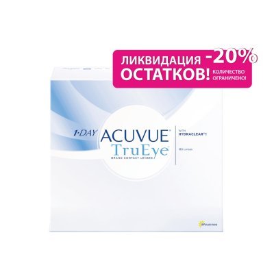 Контактные линзы 1-Day Acuvue Tru Eye 180 линз